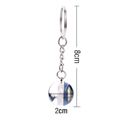 Animal Glass Ball Keychain | Double-Sided Design | 23 Animals