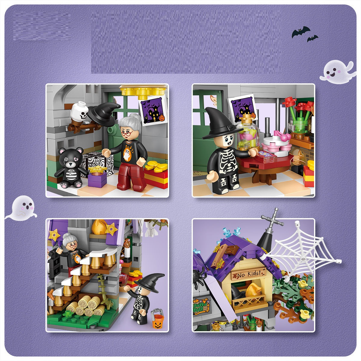 783-Piece Halloween Building Blocks Set