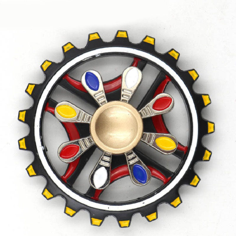 High-End Double-Layer Paint Fingertip Spinning Top Decompression Toy