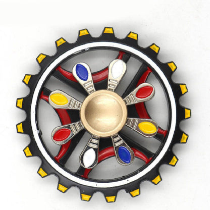 High-End Double-Layer Paint Fingertip Spinning Top Decompression Toy