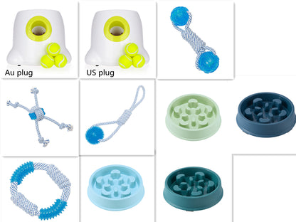 Automatic Dog Ball Launcher | Interactive Fetch Machine 3m–9m with Tennis Balls