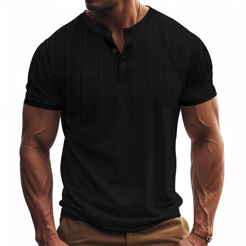 Men's Breathable Polyester T-Shirt | Loose Fit Short Sleeve