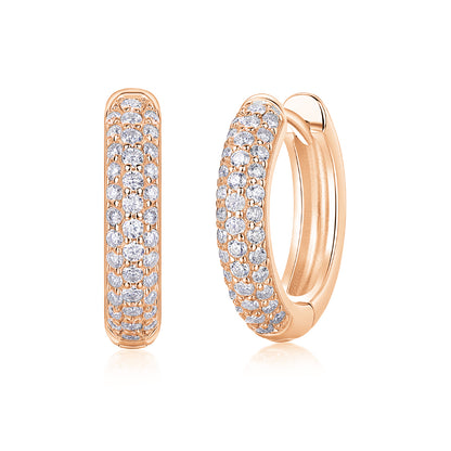 Moissanite 925 Sterling Silver Stud Earrings | Gold, Platinum & Rose Gold | GRA Certified