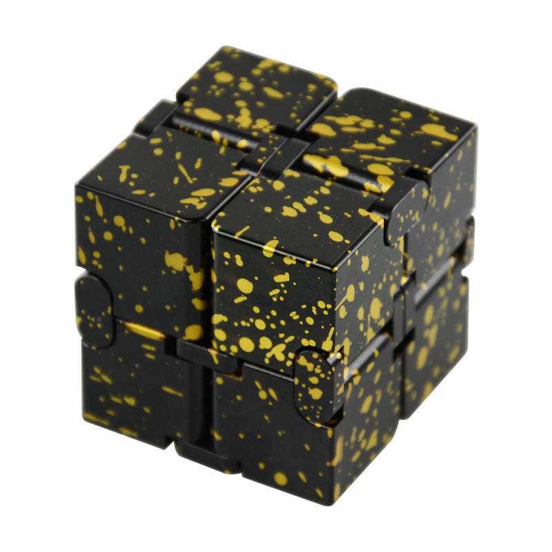 Premium Aluminium Alloy Infinite Cube Fidget Toy | Metal Desk Toy