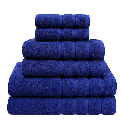 Long Staple Cotton Towel Set – Absorbent 3-Piece Bath Towel Bundle
