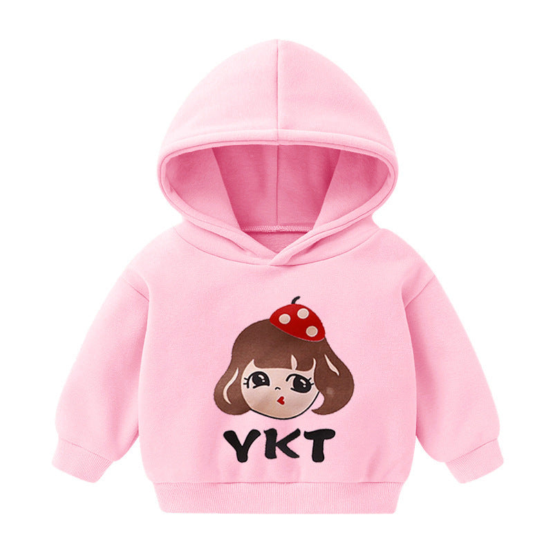 Kids Hooded Fleece Pullover Sweater – Unisex Long-Sleeve Top