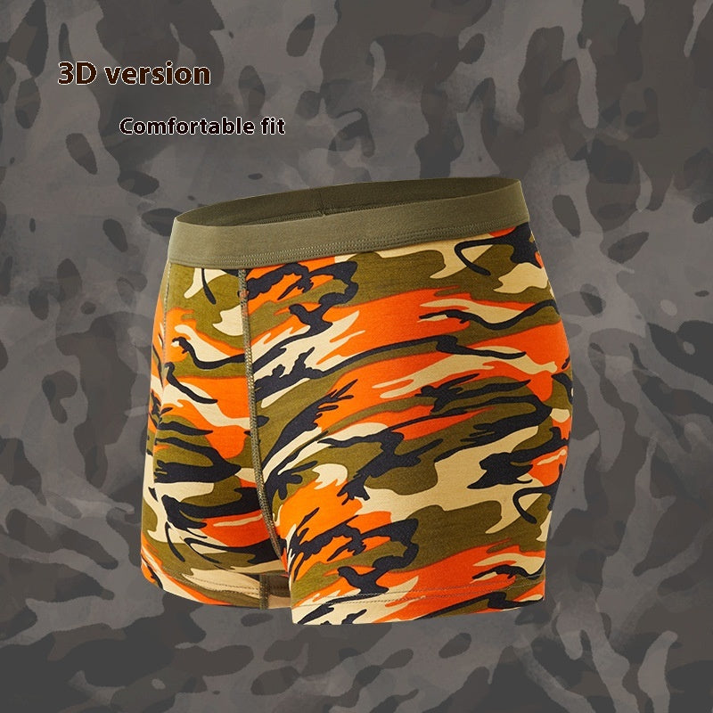 Men's Camouflage Bamboo Fibre Boxer Shorts | Breathable Mid-Rise Underwear
