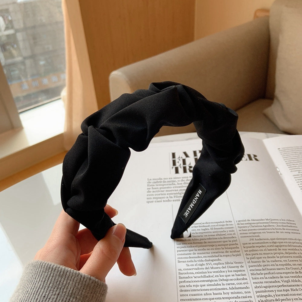 Women's Retro Fabric Hair Scrunchie – 10 Colours