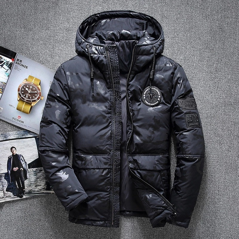 Men's Hooded Duck Down Jacket | Waterproof | M–4XL
