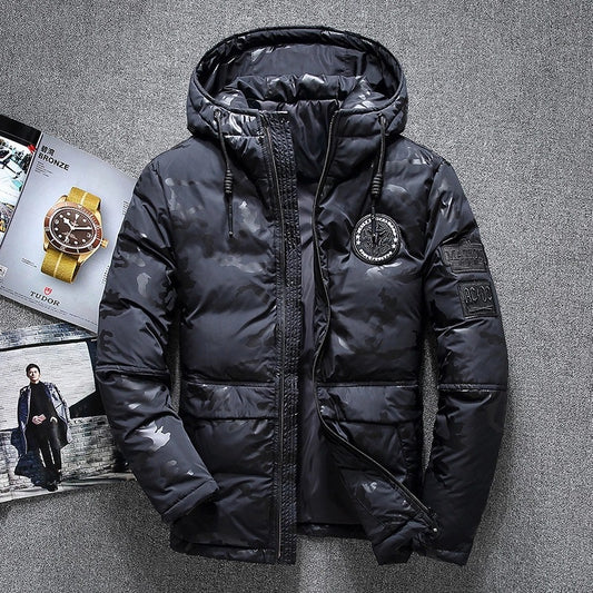 Men's Hooded Duck Down Jacket | Waterproof | M–4XL