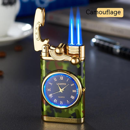 2-in-1 Watch Lighter with Butane Torch Flame