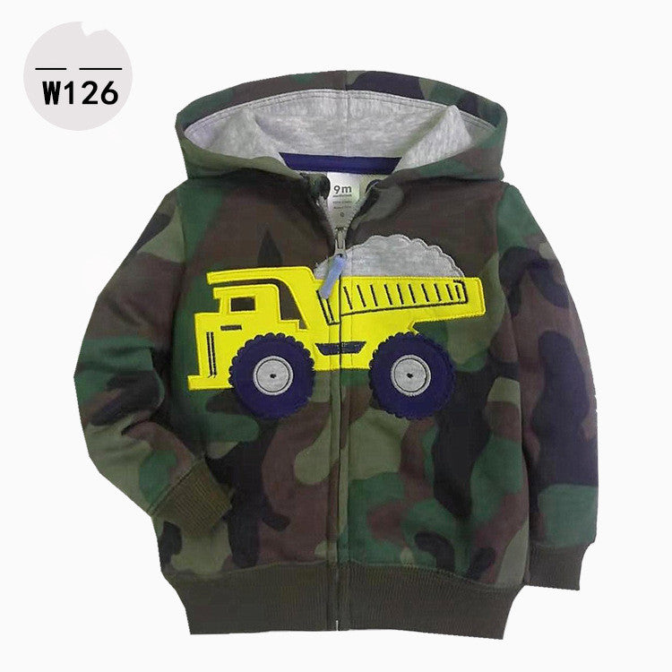 Baby & Toddler Zip-Up Printed Hoodie | Kids Casual Hoodie 9M-3Y