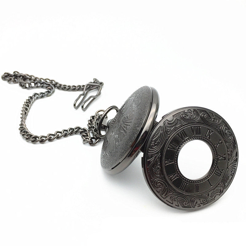 Classic Roman Numeral Dual Display Pocket Watch – World Time