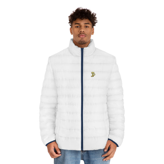 Minimal Logo Quilted Puffer Jacket | Slim Fit Winter Coat