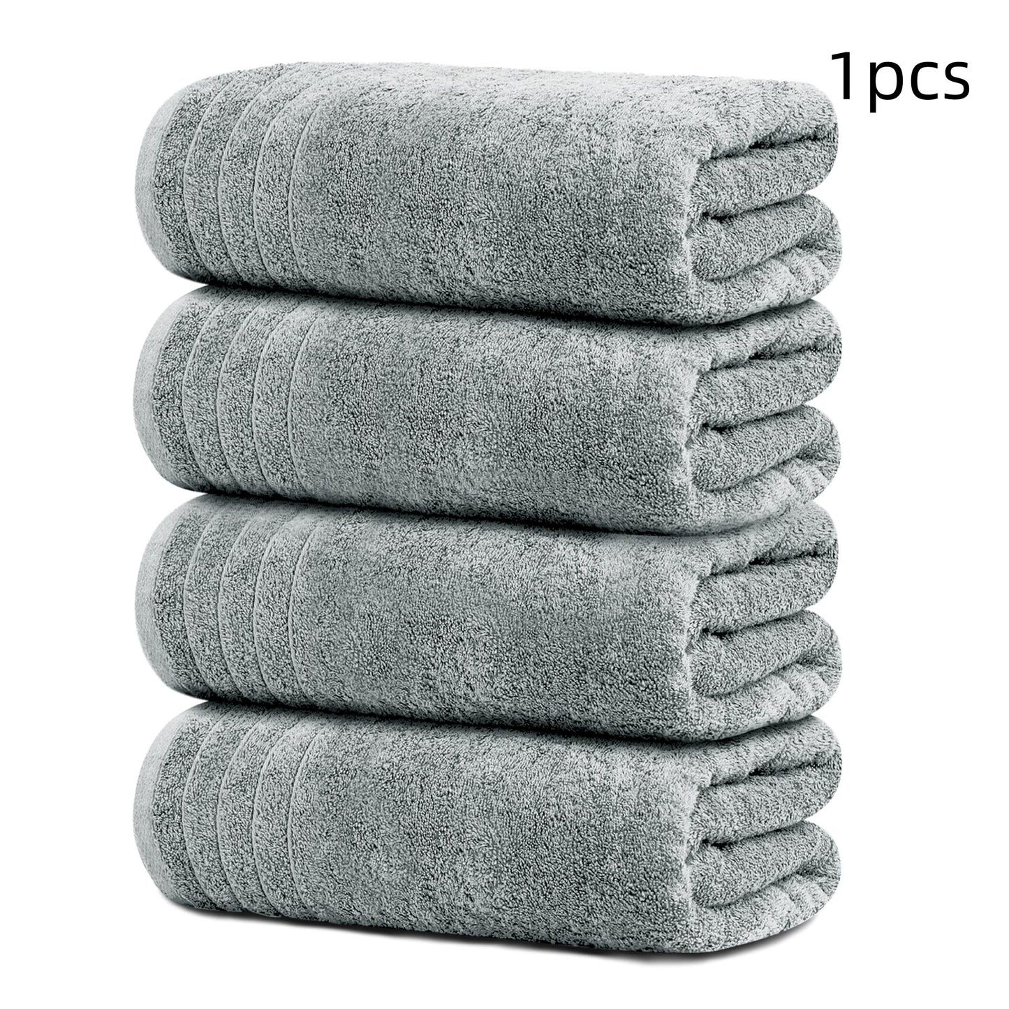 Cotton Jacquard Towel | Soft & Absorbent | 3 Sizes | White, Dark & Light Gray