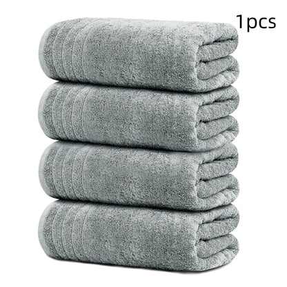 Cotton Jacquard Towel | Soft & Absorbent | 3 Sizes | White, Dark & Light Gray