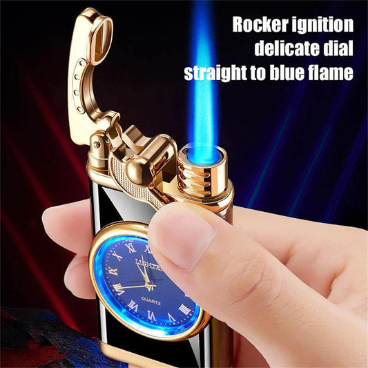2-in-1 Watch Lighter with Butane Torch Flame
