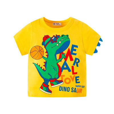 Children's Animal Print Short Sleeve T-Shirt | Soft, Unisex Summer Top