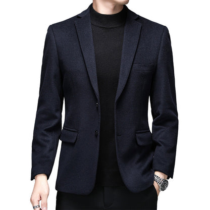 Men's Wool Blend Smart-Casual Coat – Relaxed Fit | 165–190cm