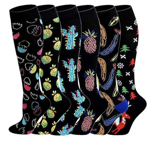 Sports Compression Socks – Nylon Jacquard Cycling & Running Socks