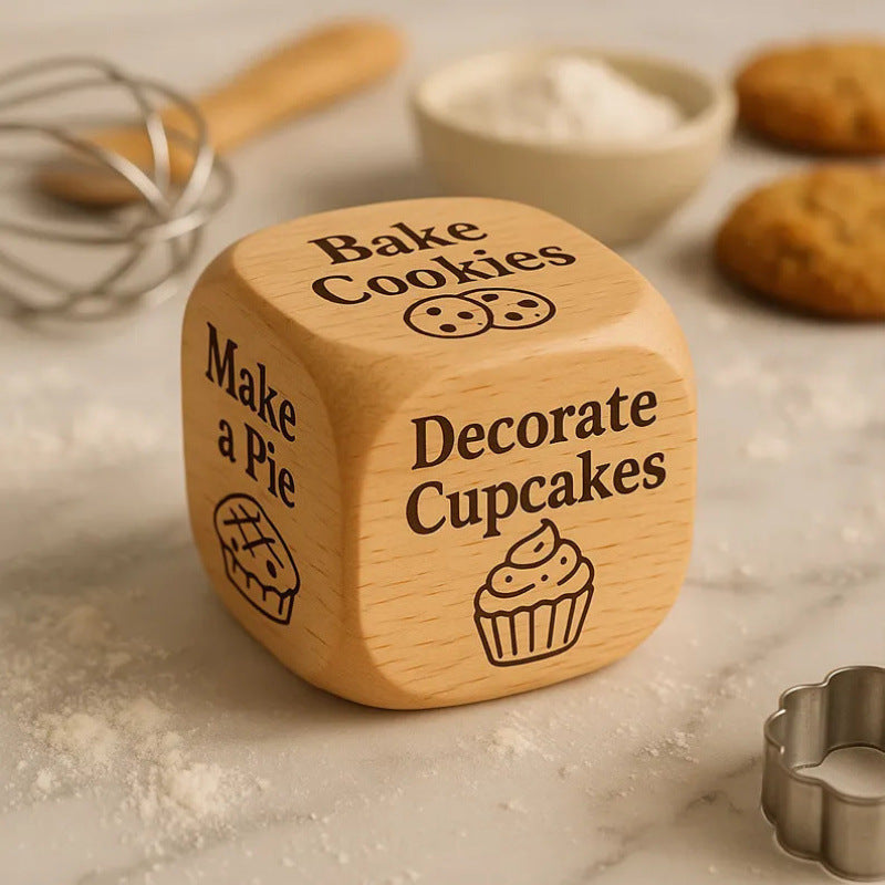 Handmade Wooden Novelty Decision Dice | Themed Gift