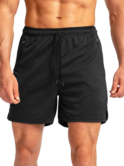 Men's Quick-Dry Running Shorts | Belt & Zipper Pocket Lightweight S-3XL