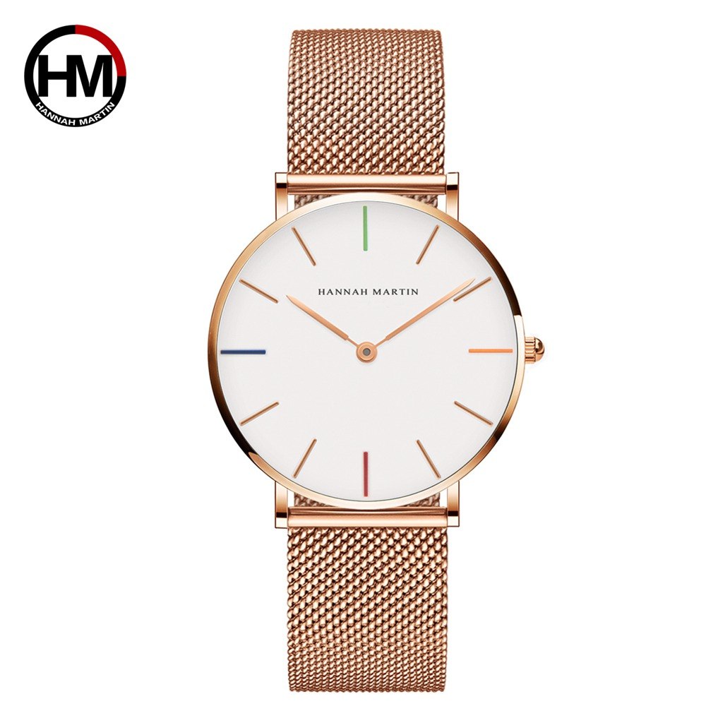Hannah Martin Ladies Quartz Watch | 36mm Stainless Steel | 30M Waterproof