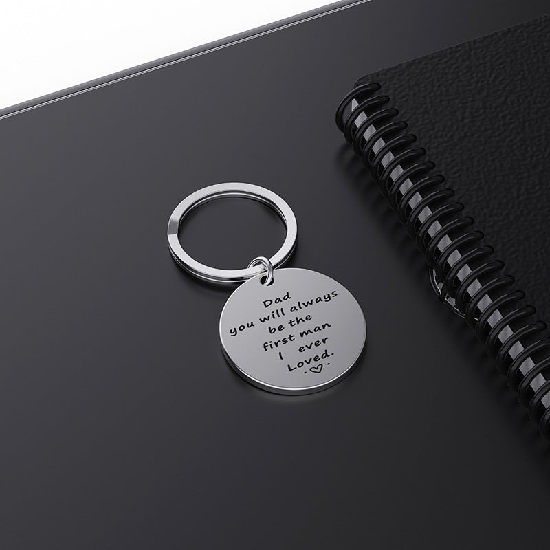 Thanksgiving Father Titanium Steel Keychain | Dad Gift | JP Collections