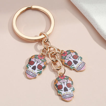 Dripping Oil Alloy Charm Keychain | Owl, Ladybug & Ghost Face | JP Collections