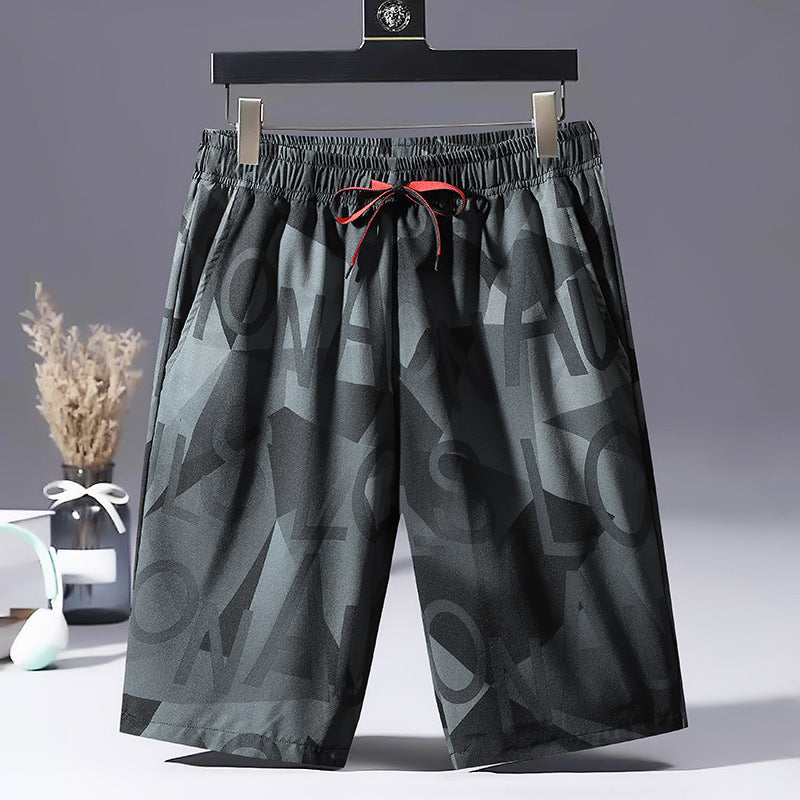 Men's Printed Sports Shorts | Polyester Casual M-5XL