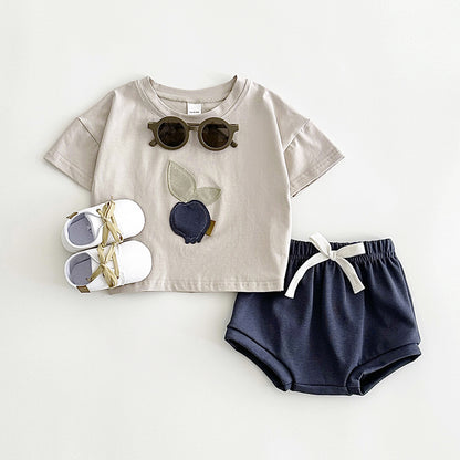 Baby & Toddler Short-Sleeve Top & Shorts Set | Cotton Summer Outfit 6M–3Y
