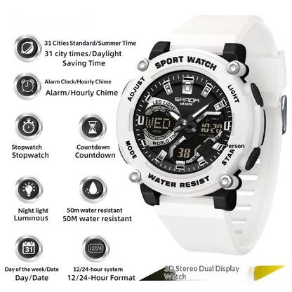 Dual Display Luminous Chronograph Watch | Sport & Outdoor