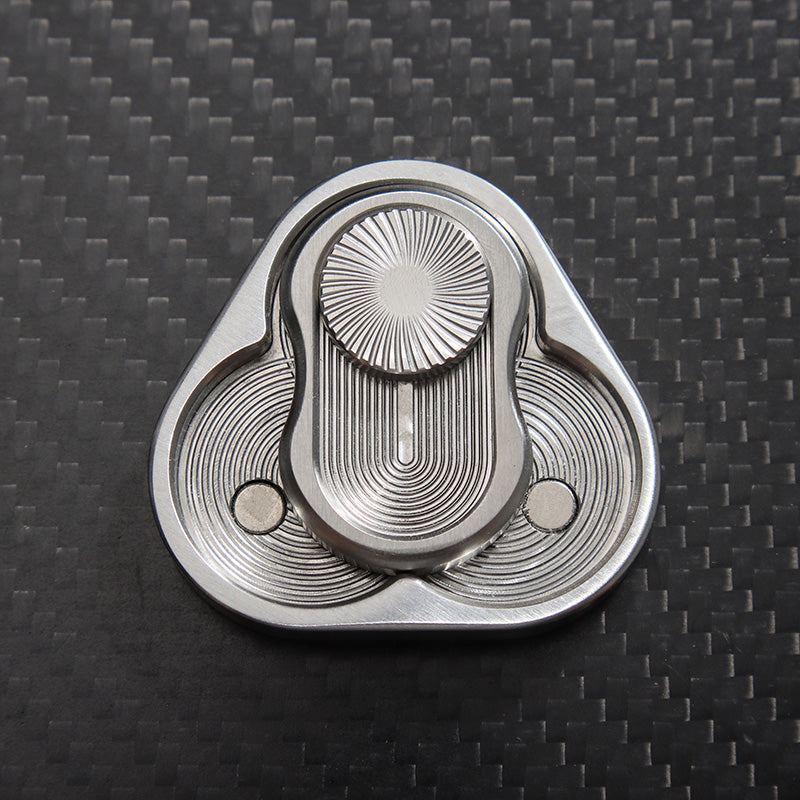 Stainless Steel Rotary Push Card Fidget Toy | Premium Desk Toy