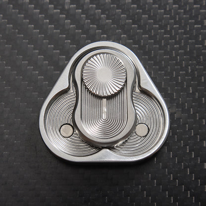 Stainless Steel Rotary Push Card Fidget Toy | Premium Desk Toy