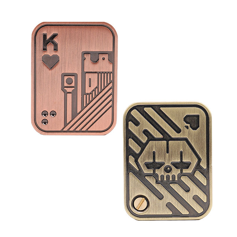 Copper Double-Rail Magnetic Fidget Slider Toy