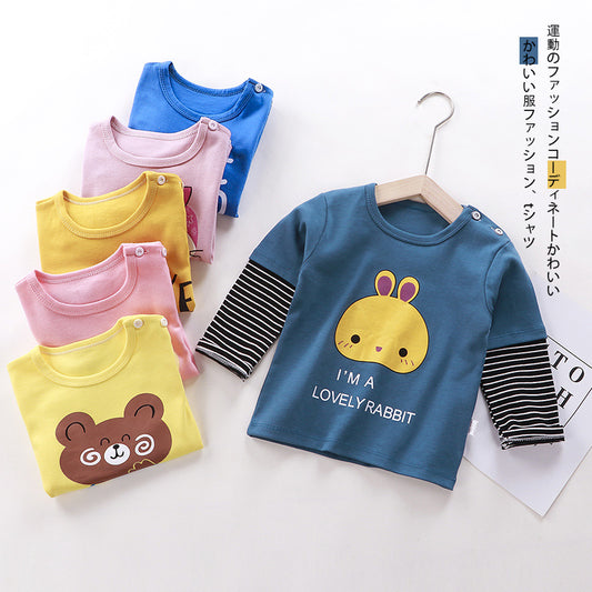 Children's Cartoon Print T-Shirt | Unisex Soft Cotton | 9 Colours