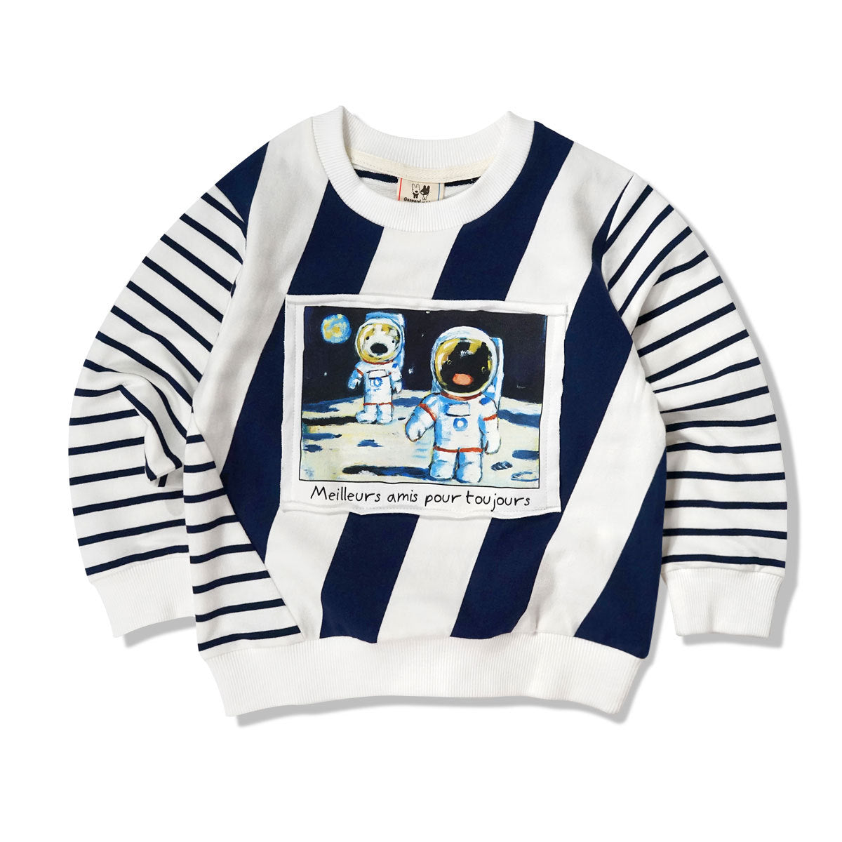 Kids Cotton Round Neck Cartoon Print Sweater | Unisex Jumper