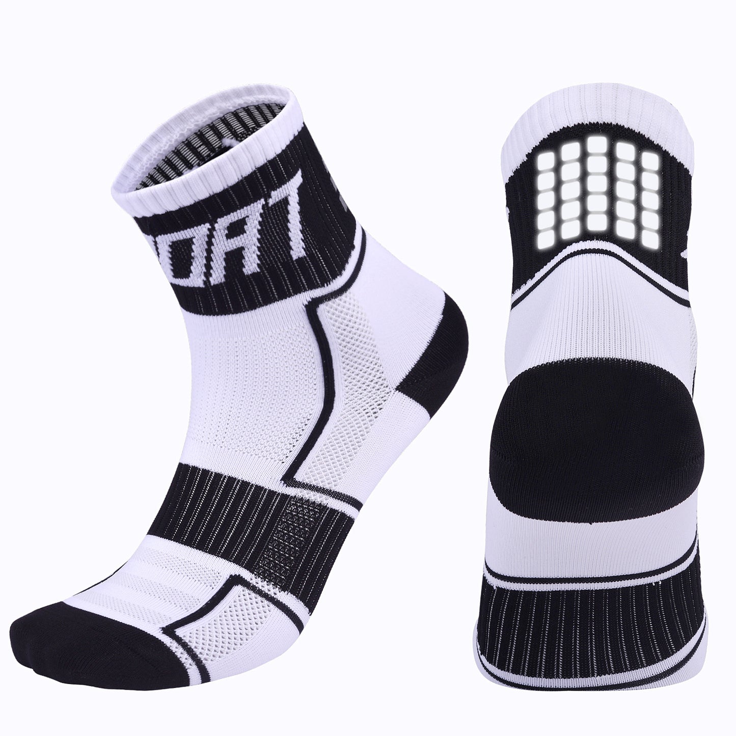 Reflective Nylon Cycling Socks – Breathable Anti-Friction Bicycle Socks
