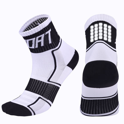 Reflective Nylon Cycling Socks – Breathable Anti-Friction Bicycle Socks