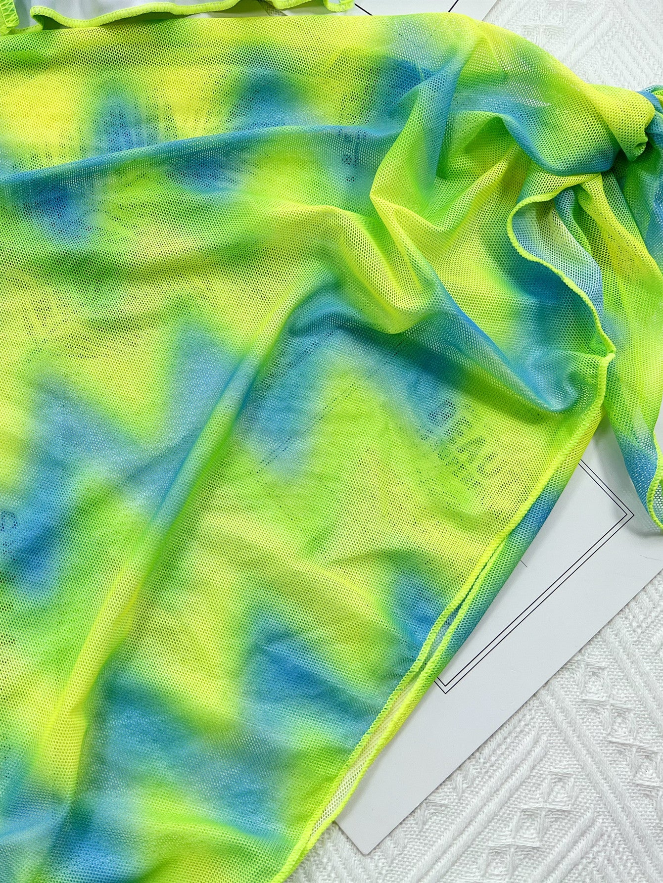 Women's Tie-Dye Bikini Set with Skirt | 3-Piece Swimwear