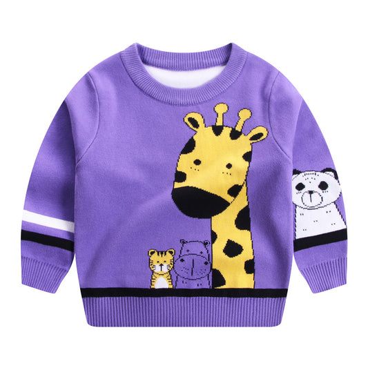 Girls Cotton Pullover Sweatshirt | Double Layer, 3 Colours