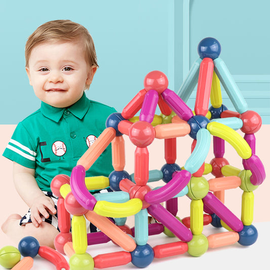 Magnetic Building Blocks Set - STEM Construction Toy for Kids
