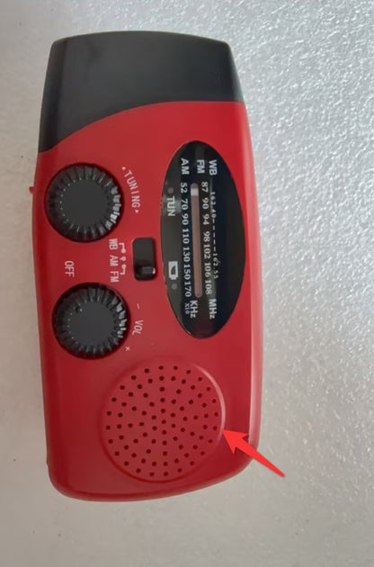 4-in-1 Emergency Solar Hand Crank Radio, Flashlight & USB Charger