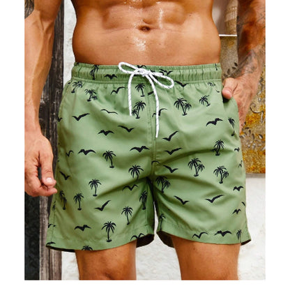 Men's Printed Beach Shorts | Hawaiian Casual Mesh Polyester S-5XL