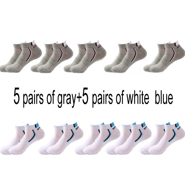 Men’s Cotton Moisture-Wicking Sports Socks – Single & 5-Pair Packs