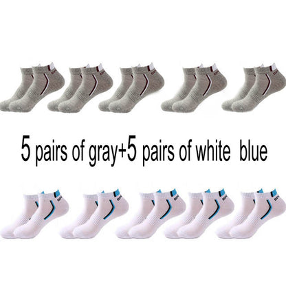Men’s Cotton Moisture-Wicking Sports Socks – Single & 5-Pair Packs