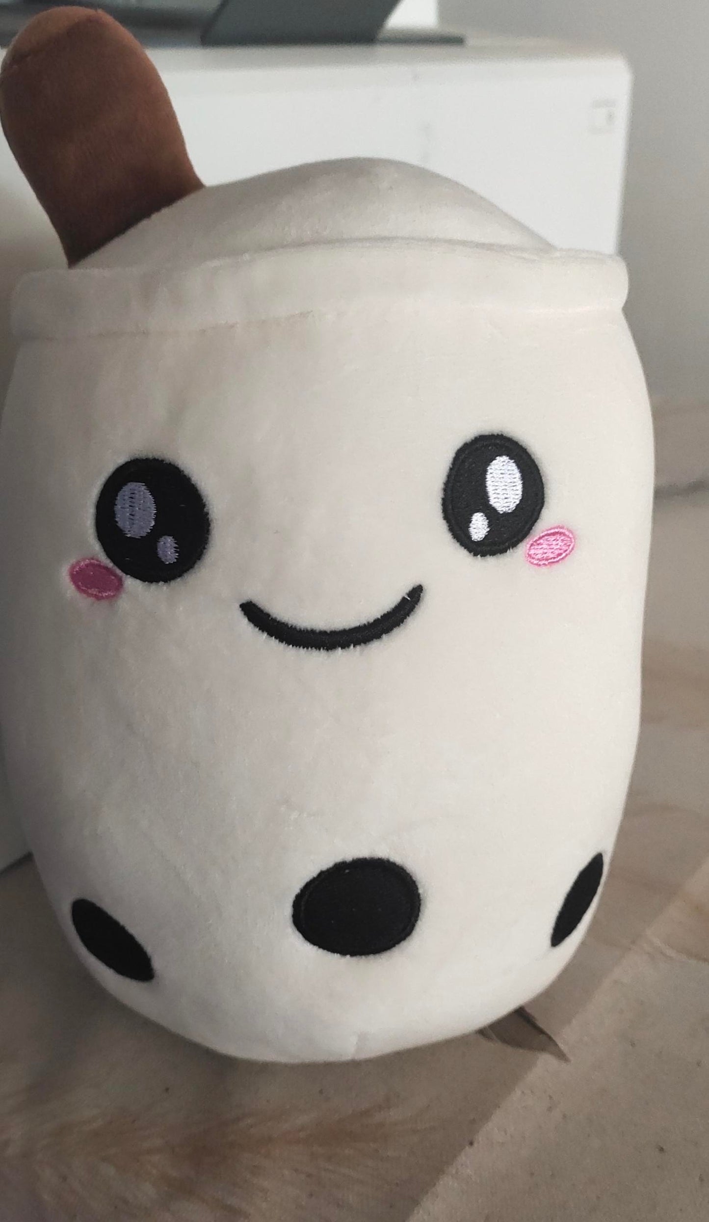 Boba Tea Plush Pillow Cushion - Soft Bubble Tea Stuffed Toy