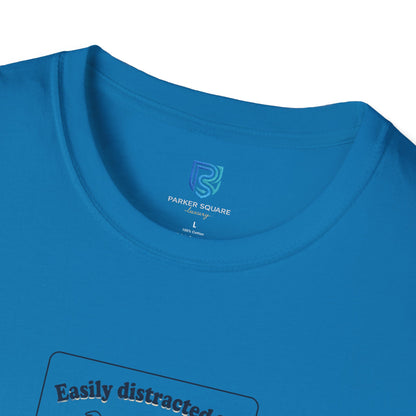 'Easily Distracted By…wait, is that a dog?' Cartoon Dog Graphic Tee