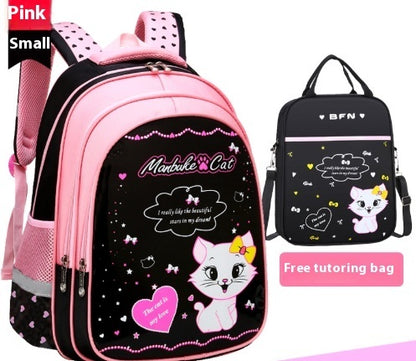 Kids Cat Print School Backpack | Small & Large with Bundle Options