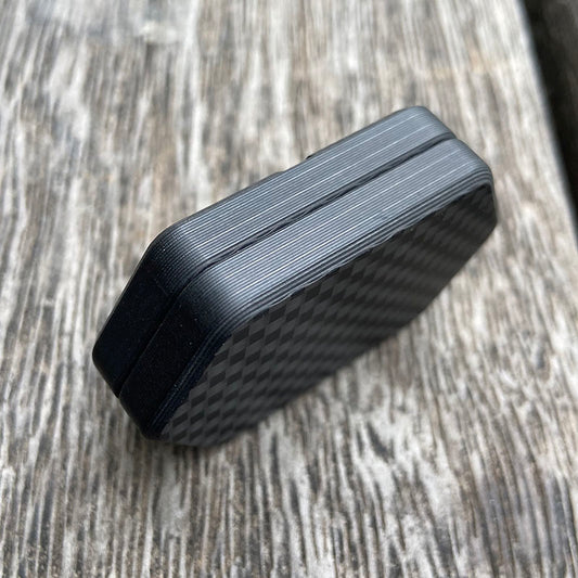 Carbon Fibre Rotary Push Card Coin Decompression Fidget Spinner